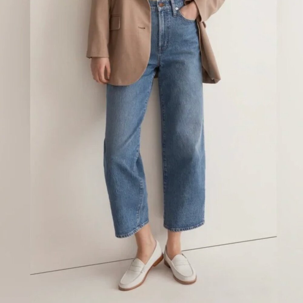 Madewell The Perfect Vintage Wide-Leg Crop Jean Size 29